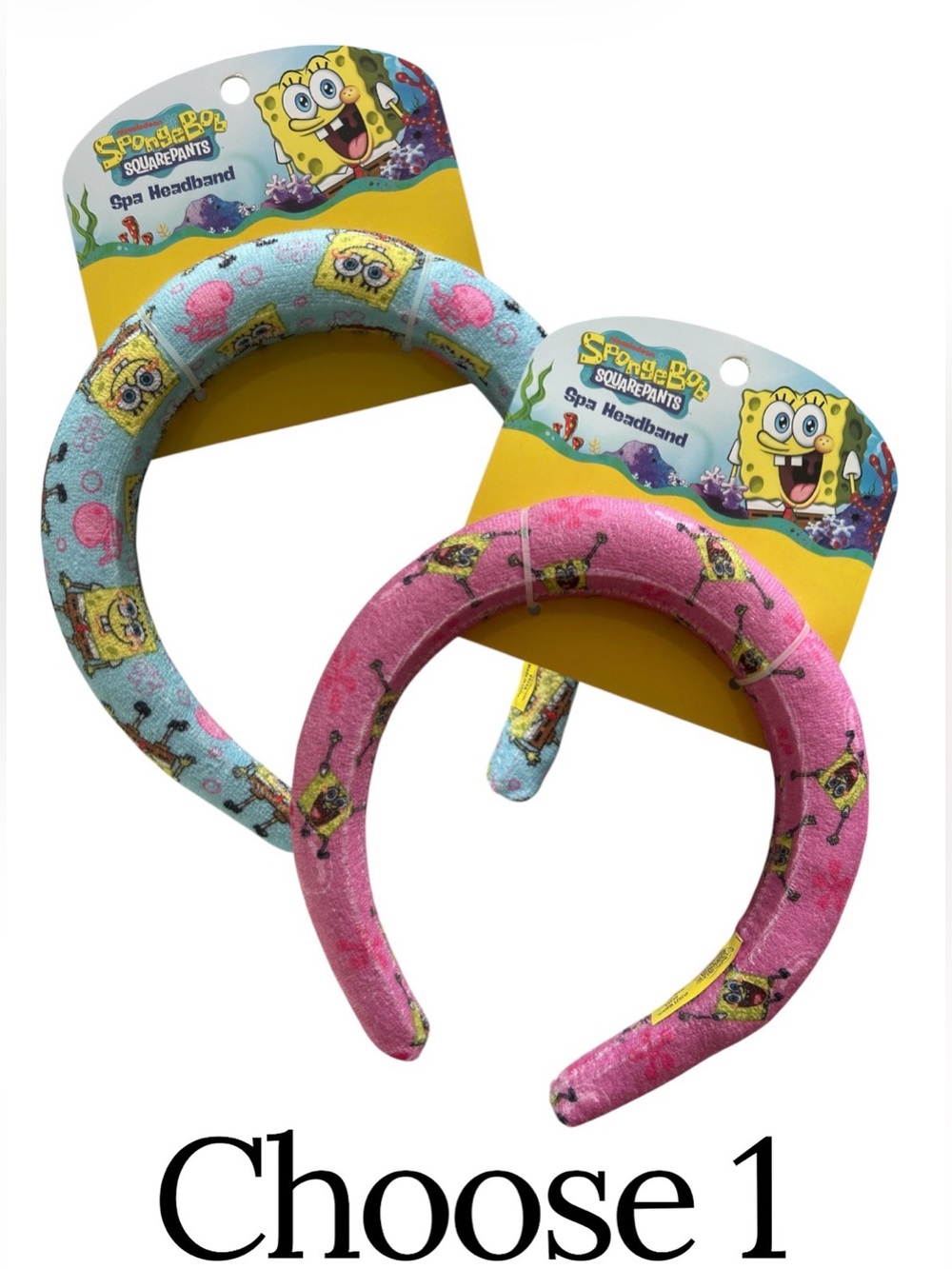 SpongeBob SquarePants Spa Headband Choose 1